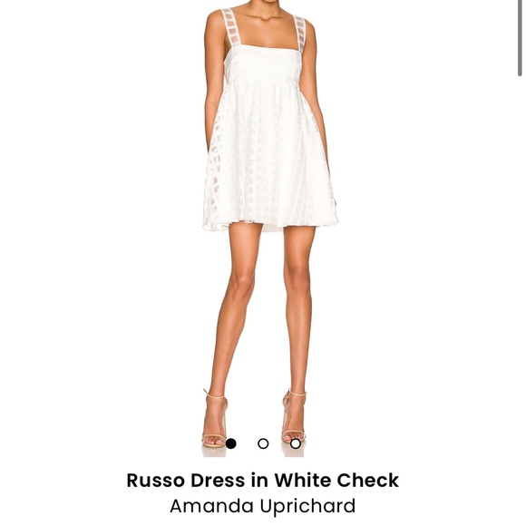 Russo Dress in White Check - Picture 9 of 10
